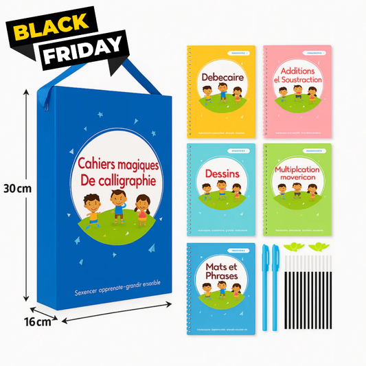 Pack de 5 livres de calligraphie magique en français